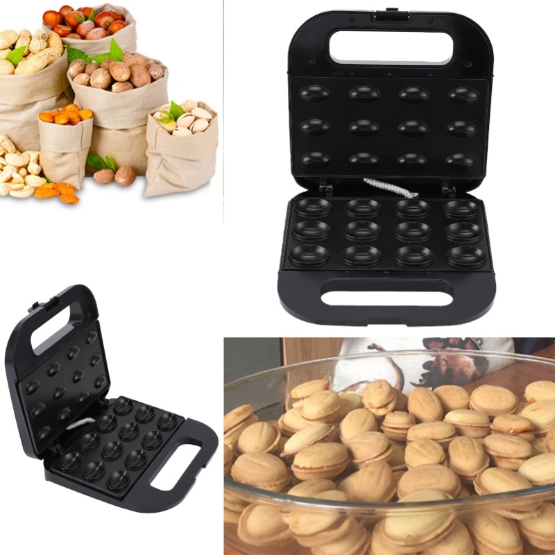 Electric 12 Walnut Cookie Mold - огляд і ціна Mini Waffle Maker Machine