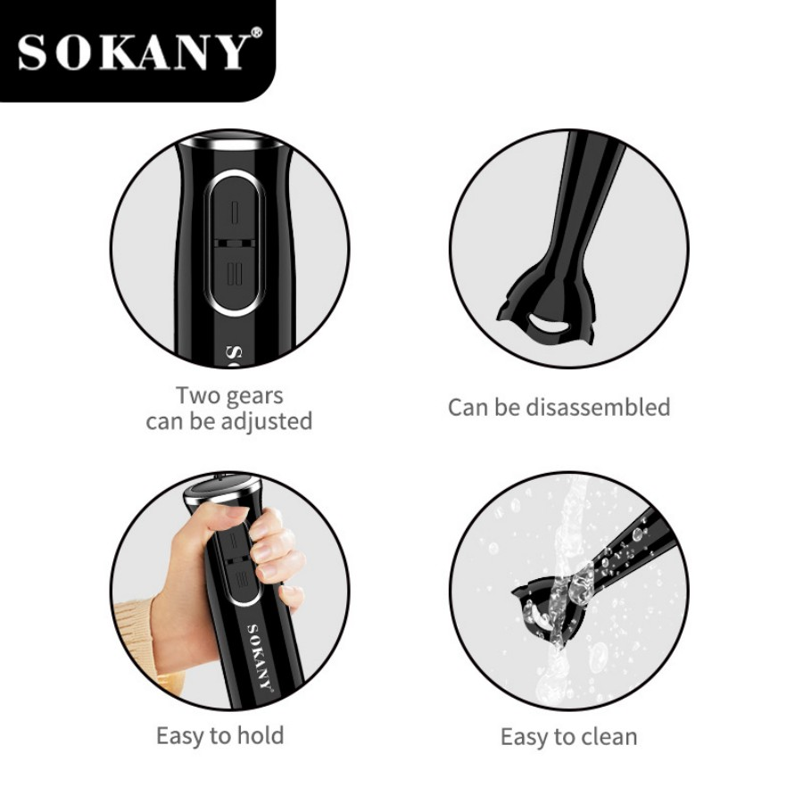 SOKANY SK-1724 Hand Blender 2  - огляд і ціна Immersion Hand Blender Set