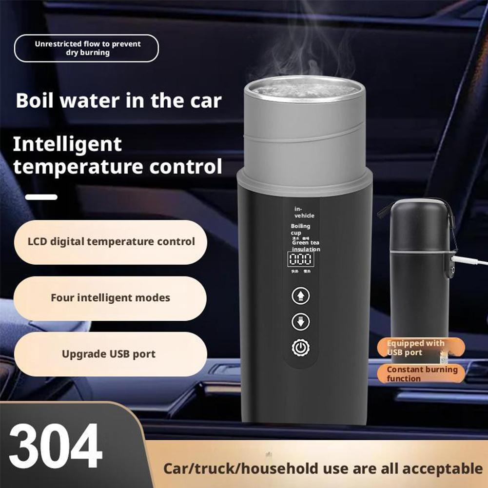 12V 24V Car Heating Cup Electr - огляд і ціна Electric Kettle Temperature Control