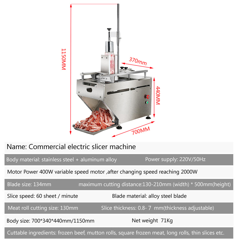 Electric Slicer Meat Cutter Co - огляд і ціна Automatic Meat Slicer Home